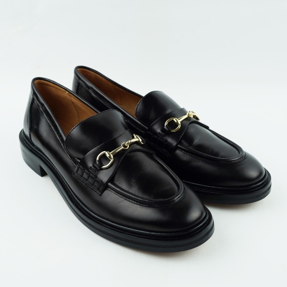 New MADEWELL Size 9 The Vernon Bit Hardware Loafer Leather Black $158 NN868 - Picture 3 of 10